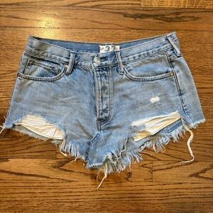 Freepeople denim cut off shorts sz 27